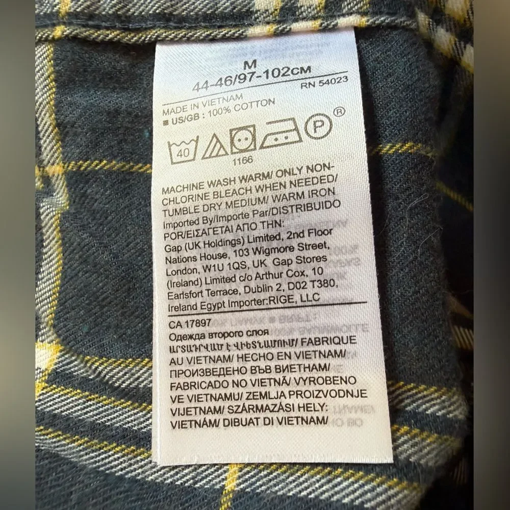 Banana Republic Ultra Soft Slim Fit Flannel Shirt Blue Medium NWOT
